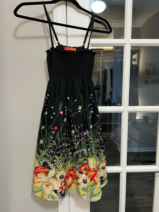 Barami Other - Barami Black Floral Sun Dress for Girls with Adjustable Straps